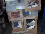boxes stacked on top of each other in a warehouse