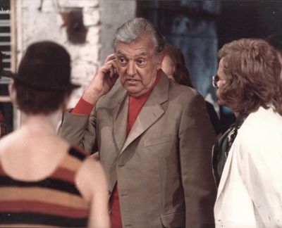 Photographe inconnu Jacques Tati sur le tournage du film « P…