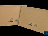 a picture of a brown box with a barcode on it