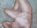 une image représentant un tableau d'une femme nue allongée sur le ventre