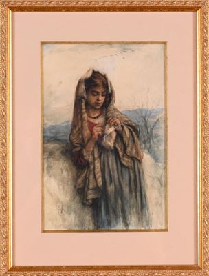an image of a painting of a woman holding a child