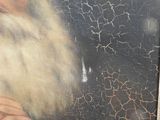 painting of an old man with a white beard and long white hair