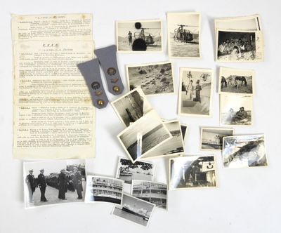 plusieurs vieilles photos en noir et blanc représentant des hommes et des femmes en uniforme militaire