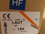 a box with a label on it sitting on a shelf