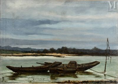 Ecole MODERNE du XXème siècle Les barques en bord de fleuve …