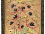 an image of a painting of a bunch of flowers in a frame