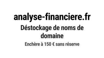 Nom de domaine analyse-financiere.