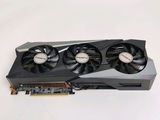 a close up of a video card with two fans on top of it