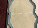 a tray with a cake pan and a tray with a cake pan sitting on a table
