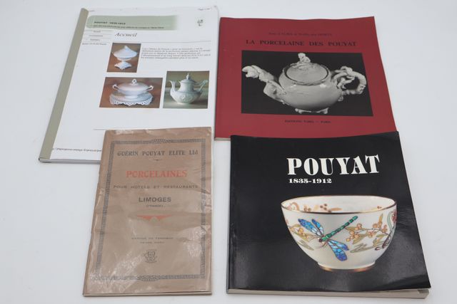 Lot de catalogues et livres sur la porcelaine (Pouyat)