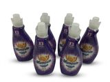 quatre flacons de savon Mimosil sur fond blanc