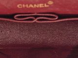 chanel burgundy leather flap bag