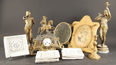 a lot of antique items that are sitting on a table