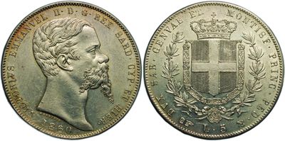 a silver coin with an image of a man with a beard