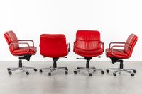 Geoffrey Harcourt (1935), lot de six fauteuils de bureau piv… (photo 3)