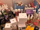 many different types of cosmetics on the counter