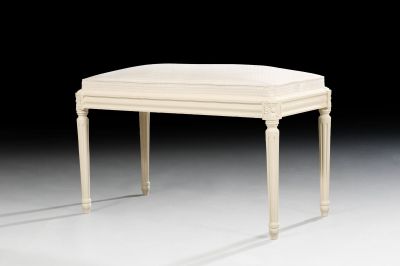 an image of a white bench on a white floor