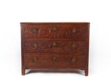 image d'une commode en bois sur fond blanc