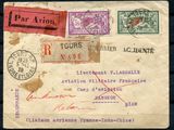 a close up of an old envelope with stamps on it
