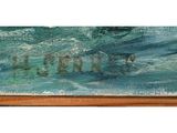 an image of a painting of a group of people in the water