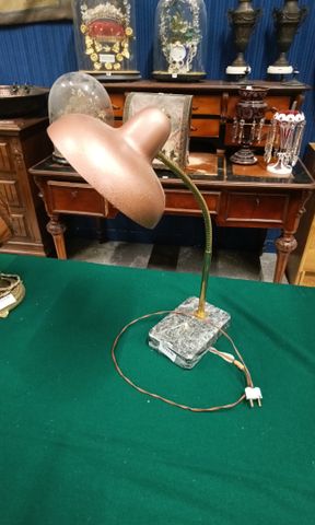 Lampe vintage pied marbre