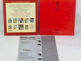 an image of a red book with a picture of a man on it