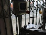 a machine that is sitting in front of a window