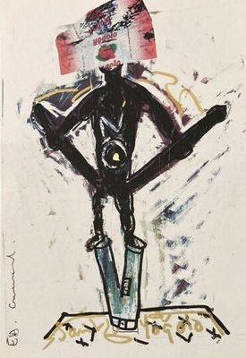 Claude GUENARD (né en 1949) Six estampes en couleurs dans un…