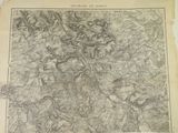 an old map of a river in the middle of the country