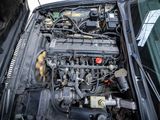 a car engine that is in the trunk of a car