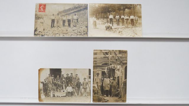 Maçons Creusois + Paveurs Creusois : Lot de 4cpa : 2 de maçons cr...