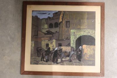une photo d'un tableau accroché au mur