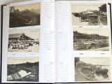 a book with pictures of people and buildings in it