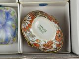 a box with a cup and a bowl inside of it