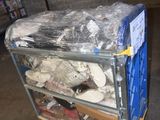 a cart that has a bunch of items in it