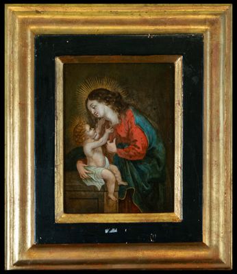 Vierge à l'enfant, école italienne, 17e siècle