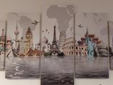 a picture of a picture of the world on the wall