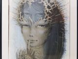 painting of a woman with a crown of thorns on her head
