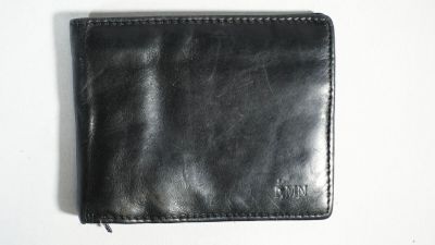 RMN Portefeuille en cuir noir