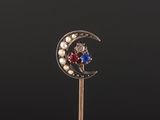 a close up of a metal stick with a cat on top of it