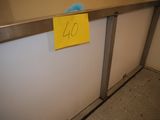 a sign that says 40 on the side of a counter