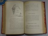 an open book with a drawing of a man on it