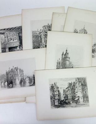 Sir Ernest GEORGE (1893-1922), Etchings of the Loire in the …