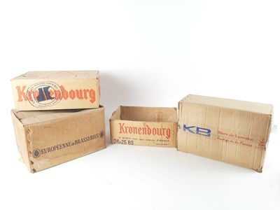 Un lot de quatre cartons : -Européenne Brasserie
