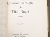 an open book with a picture of a man on the cover