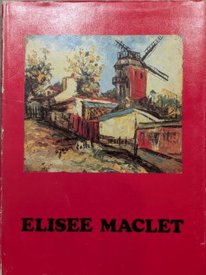 un livre rouge sur lequel figure l'image d'un moulin à vent