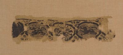 a close up of a piece of cloth with a design on it