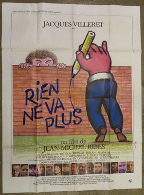 french movie poster for rien neva ' s plus starring jean michel ries