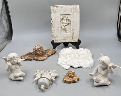 many figurines that are sitting on a table