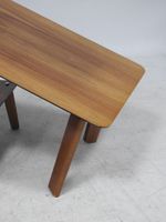 Lot de 2 petites tables basses de forme rectangulaire en boi… (photo 2)